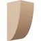 Ekena Millwork 5"W x 5"D x 10"H Wide Durham Rough Cedar Woodgrain TimberThane Corbel, Primed Tan CORUR05X05X10DURRCPR - alternate 1